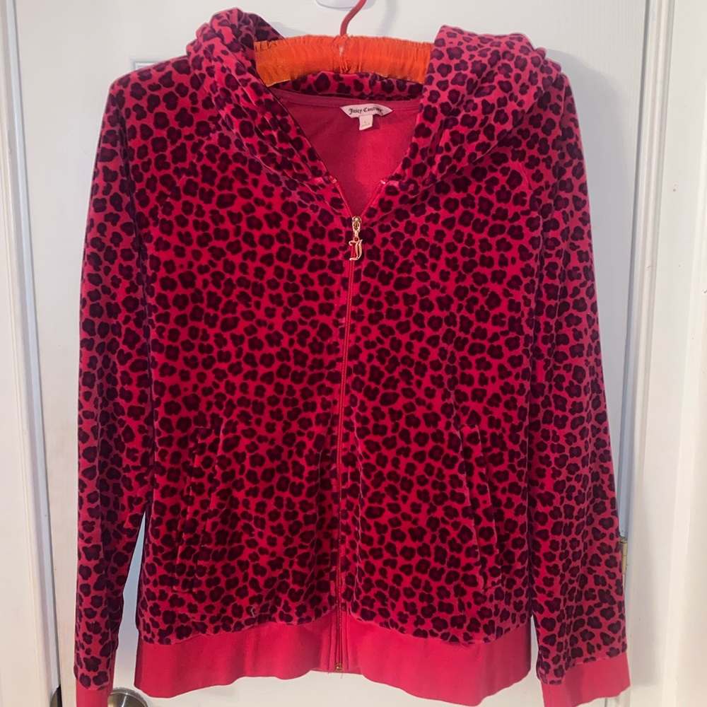 Juicy Couture Leopard Velour Hoodie
